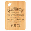 Planche bambou gravée personnalisée homme idée cadeau Fête des Pères apéro 30×20 prénom cuisine plateau fromage anniversaire noel papa papi 