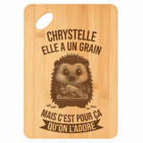 Planche bambou gravée personnalisée femme idée cadeau Fête des Mères apéro 30×20 prénom cuisine plateau fromage anniversaire noel maman mamie