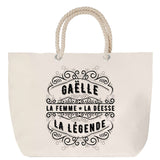 Sac Fête des Mères Mamie Famille Idée Cadeau anniversaire Noël Travail Boulot Métier Départ Retraite Collègue Femme cabas shopping plage