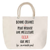 Sac Fête des Mères Mamie Famille Idée Cadeau anniversaire Noël Travail Boulot Métier Départ Retraite Collègue Femme cabas shopping plage