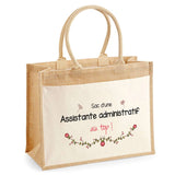 Sac Fête des Mères Mamie MAman Soeur Femme Famille Idée Cadeau anniversaire Noël Travail Boulot Métier Départ Retraite Collègue Femme cabas shopping plage