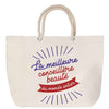 Sac Fête des Mères Mamie Famille Idée Cadeau anniversaire Noël Travail Boulot Métier Départ Retraite Collègue Femme cabas shopping plage
