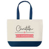 Sac de shopping bleu Christelle en Vacances