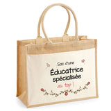 Sac Fête des Mères Mamie MAman Soeur Femme Famille Idée Cadeau anniversaire Noël Travail Boulot Métier Départ Retraite Collègue Femme cabas shopping plage