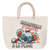 Sac Fête des Mères Mamie Famille Idée Cadeau anniversaire Noël Travail Boulot Métier Départ Retraite Collègue Femme cabas shopping plage