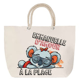 Sac Fête des Mères Mamie Famille Idée Cadeau anniversaire Noël Travail Boulot Métier Départ Retraite Collègue Femme cabas shopping plage