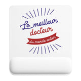 Tapis de souris ergonomique avec repose-poignet, accessoire bureau pour femme et homme, fête des pères, cadeau pas cher, idée cadeau fête des mères, secret santa, départ à la retraite, télétravail et gaming
