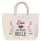 Sac Fête des Mères Mamie Famille Idée Cadeau anniversaire Noël Travail Boulot Métier Départ Retraite Collègue Femme cabas shopping plage