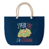 Sac de plage Bleu anse corde J'peux Pas Geocaching