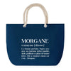 Sac de plage Bleu anse corde Morgane Définition Femme