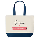 Sac de shopping bleu Sonia en Vacances
