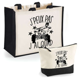 Cabas homme ou femme sac plage ou shopping tote bag pochette trousse Idée cadeau original pour anniversaire Noël travail départ retraite collègue famille fete des mères fetes des pères papa maman mamie papi