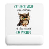 Tapis de souris ergonomique avec repose-poignet, accessoire bureau pour femme et homme, fête des pères, cadeau pas cher, idée cadeau fête des mères, secret santa, départ à la retraite, télétravail et gaming