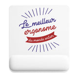 Tapis de souris ergonomique avec repose-poignet, accessoire bureau pour femme et homme, fête des pères, cadeau pas cher, idée cadeau fête des mères, secret santa, départ à la retraite, télétravail et gaming