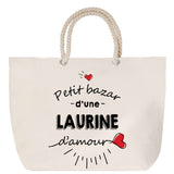 Sac Fête des Mères Mamie Famille Idée Cadeau anniversaire Noël Travail Boulot Métier Départ Retraite Collègue Femme cabas shopping plage