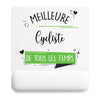 Tapis de souris ergonomique avec repose-poignet, accessoire bureau pour femme et homme, fête des pères, cadeau pas cher, idée cadeau fête des mères, secret santa, départ à la retraite, télétravail et gaming