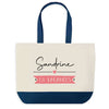 Sac de shopping bleu Sandrine en Vacances