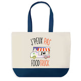 Sac de shopping bleu J'peux pas Foodtruck