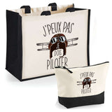 Cabas homme ou femme sac plage ou shopping tote bag pochette trousse Idée cadeau original pour anniversaire Noël travail départ retraite collègue famille fete des mères fetes des pères papa maman mamie papi