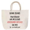 Sac Fête des Mères Mamie Famille Idée Cadeau anniversaire Noël Travail Boulot Métier Départ Retraite Collègue Femme cabas shopping plage