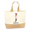 Sac Jute Fête des Mères Fêtes des Pères Mamie Papi Famille Idée Cadeau anniversaire Noël Travail Boulot Métier Départ Retraite Collègue Femme Homme