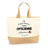 Sac Jute Fête des Mères Fêtes des Pères Mamie Papi Famille Idée Cadeau anniversaire Noël Travail Boulot Métier Départ Retraite Collègue Femme Homme
