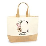 Sac Jute Fête des Mères Fêtes des Pères Mamie Papi Famille Idée Cadeau anniversaire Noël Travail Boulot Métier Départ Retraite Collègue Femme Homme