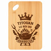 Planche bambou gravée personnalisée homme idée cadeau Fête des Pères apéro 30×20 prénom cuisine plateau fromage anniversaire noel papa papi 