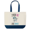 Sac de shopping bleu J'peux pas Guitariste