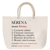 Sac Fête des Mères Mamie Famille Idée Cadeau anniversaire Noël Travail Boulot Métier Départ Retraite Collègue Femme cabas shopping plage