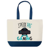 Sac de shopping bleu J'peux pas Gaming