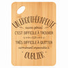 Planche bambou gravée personnalisée homme idée cadeau Fête des Pères apéro 30×20 prénom cuisine plateau fromage anniversaire noel papa papi 