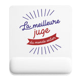 Tapis de souris ergonomique avec repose-poignet, accessoire bureau pour femme et homme, fête des pères, cadeau pas cher, idée cadeau fête des mères, secret santa, départ à la retraite, télétravail et gaming