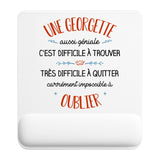 Tapis de souris ergonomique avec repose-poignet, accessoire bureau pour femme et homme, fête des pères, cadeau pas cher, idée cadeau fête des mères, secret santa, départ à la retraite, télétravail et gaming