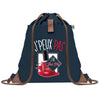 sac a dos bleu coton recycle avec pochette idee cadeau originale pour collegue ami prof ou membre de la famille cadeau mixte noel anniversaire secret santa ou depart au travail sac leger pratique et ecologique design breton moderne