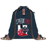 sac a dos bleu coton recycle avec pochette idee cadeau originale pour collegue ami prof ou membre de la famille cadeau mixte noel anniversaire secret santa ou depart au travail sac leger pratique et ecologique design breton moderne