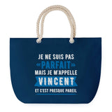 Sac de plage Bleu anse corde Vincent Parfait