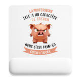 Tapis de souris La Professeure caractère de cochon