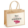 Sac Fête des Mères Mamie MAman Soeur Femme Famille Idée Cadeau anniversaire Noël Travail Boulot Métier Départ Retraite Collègue Femme cabas shopping plage