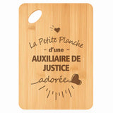 Planche bambou gravée personnalisée femme idée cadeau Fête des Mères apéro 30×20 prénom cuisine plateau fromage anniversaire noel maman mamie