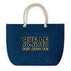 Sac de plage Bleu anse corde Ju Jitsu soit avec toi