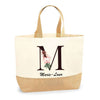 Sac Jute Fête des Mères Fêtes des Pères Mamie Papi Famille Idée Cadeau anniversaire Noël Travail Boulot Métier Départ Retraite Collègue Femme Homme