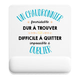 Tapis de souris ergonomique avec repose-poignet, accessoire bureau pour femme et homme, fête des pères, cadeau pas cher, idée cadeau fête des mères, secret santa, départ à la retraite, télétravail et gaming