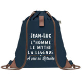 sac a dos homme bleu coton recycle avec pochette idee cadeau utile pour collegue papa ou ami cadeau homme noel anniversaire secret santa ou depart a la retraite sac durable pratique et robuste design sobre et elegant