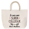 Sac Fête des Mères Mamie Famille Idée Cadeau anniversaire Noël Travail Boulot Métier Départ Retraite Collègue Femme cabas shopping plage
