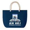 Sac de plage Bleu anse corde Ski Légende Humour Geek