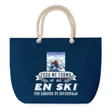 Sac de plage Bleu anse corde Ski Légende Humour Geek
