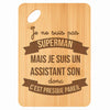 Planche bambou gravée personnalisée homme idée cadeau Fête des Pères apéro 30×20 prénom cuisine plateau fromage anniversaire noel papa papi 