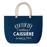 Sac de plage Bleu anse corde Certifiée meilleure Caissière