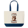 Sac de shopping bleu Géologue Chouette Grain